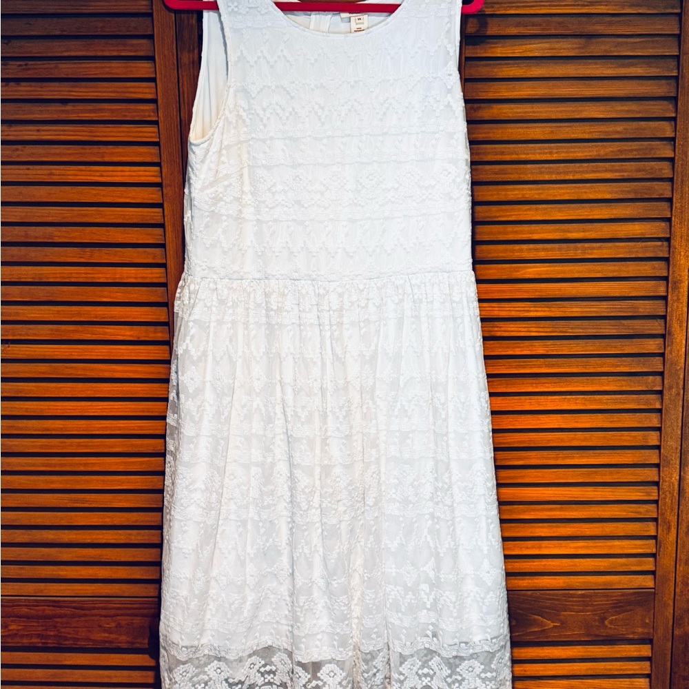 Sundance White Lace Midi Dress